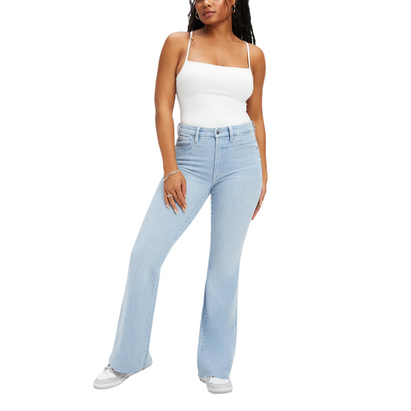 Good American Denim - NWT Good American Good Legs Flare High Rise Sculpting Light Blue Wash Plus 16